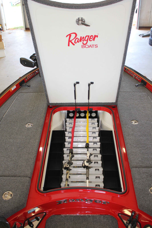 NPDRANG0005 2015-2021 Ranger® Z521C/L ANGLED FRONT DECK CENTER COMPARTMENT TACKLE STORAGE TRAY SYSTEM