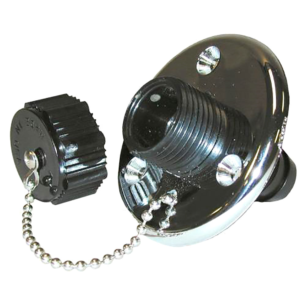 T-H Marine Washdown Valve w/Chrome Base [WDV-1CP-DP] - POSEIDON ELECTRONICS
