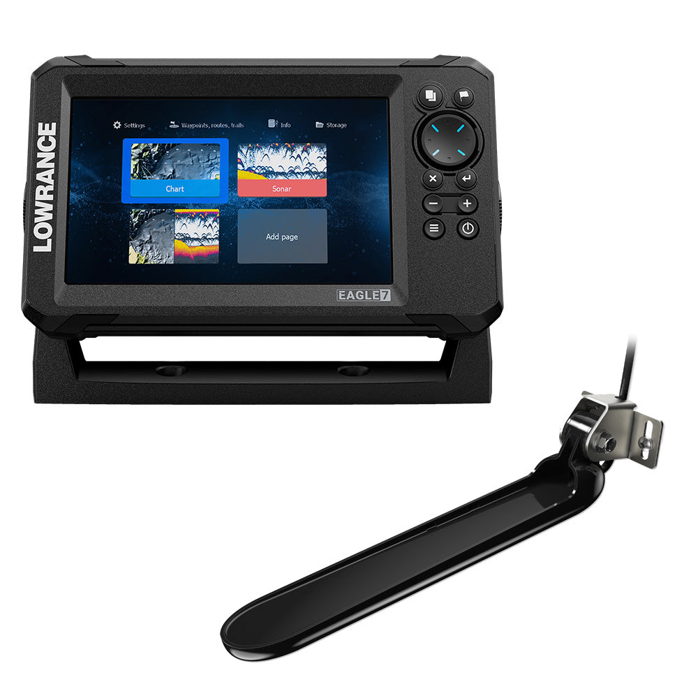 Lowrance Eagle 7 w/TripleShot Transducer  Discover OnBoard Chart [000-16228-001] - POSEIDON ELECTRONICS