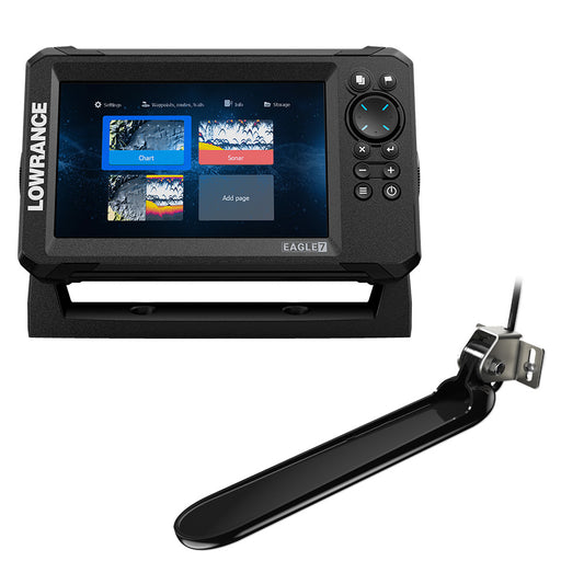 Lowrance Eagle 7 w/TripleShot Transducer  U.S. Inland Charts [000-16120-001] - POSEIDON ELECTRONICS
