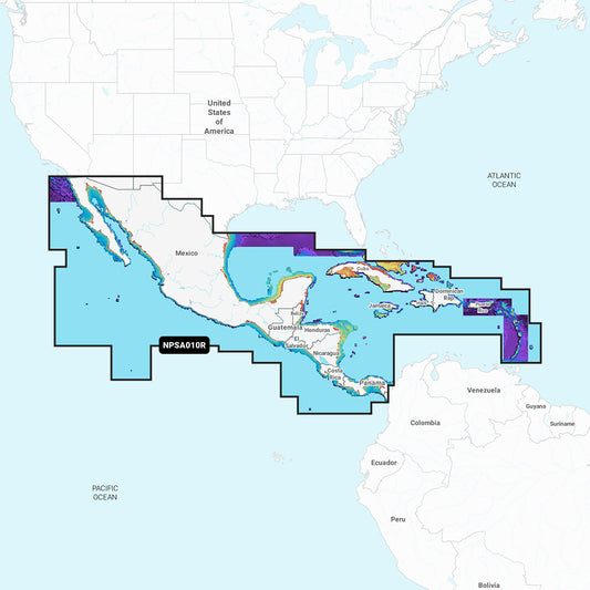 Navionics Platinum+ NPSA010R - Central America  Caribbean [010-C1459-40] - POSEIDON ELECTRONICS