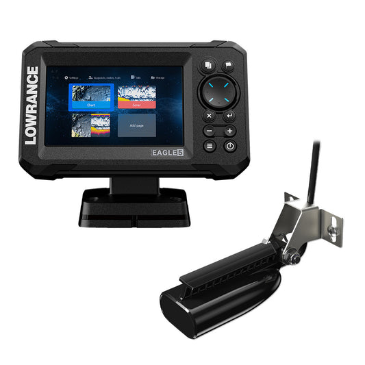 Lowrance Eagle 5 Combo w/SplitShot Transducer [000-16111-001] - POSEIDON ELECTRONICS
