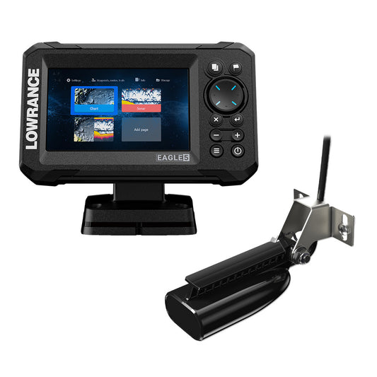 Lowrance Eagle 5 Combo - SplitShot Transducer w/C-MAP Charts [000-16226-001] - POSEIDON ELECTRONICS
