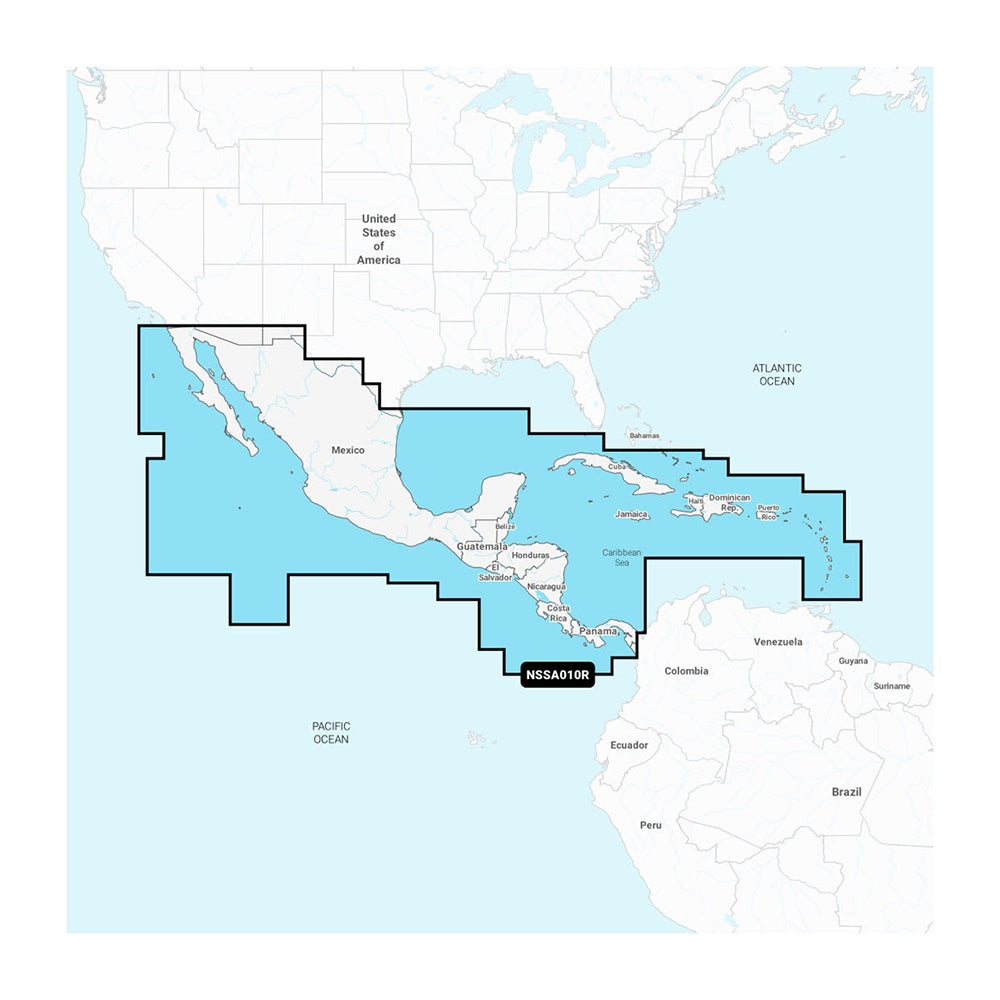 Garmin Navionics+ NSSA010R Central America  Caribbean [010-C1451-20] - POSEIDON ELECTRONICS