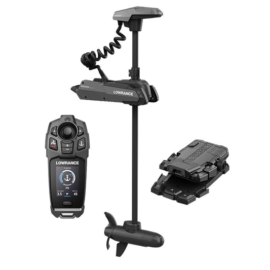 Lowrance Recon FW 60" Trolling Motor - Includes Freesteer Joystick Remote, Wireless Foot Pedal  HDI Nosecone [000-16174-001] - POSEIDON ELECTRONICS