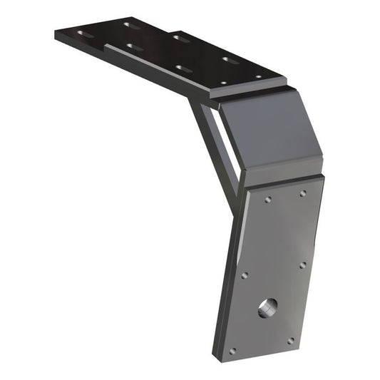 Power-Pole Deck Mount - 13" Aft - 11" Drop - Black [PK-D-13-11-U-BK] - POSEIDON ELECTRONICS