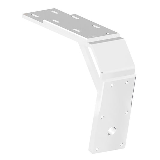 Power-Pole Deck Mount - 13" Aft - 11" Drop - White [PK-D-13-11-U-WT] - POSEIDON ELECTRONICS