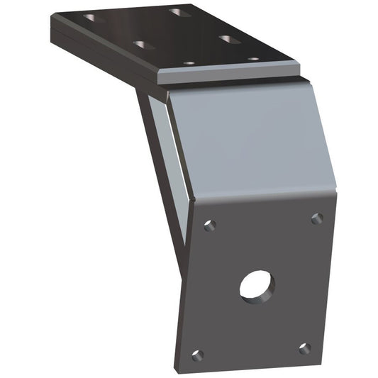 Power-Pole Deck Mount - 8" Aft - 6" Drop - Black [PK-D-8-6-U-BK] - POSEIDON ELECTRONICS