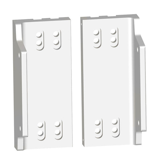 Power-Pole Dual Side-Mount Adapters f/All Outboards - White [PKD-MTOS-PLT-WT] - POSEIDON ELECTRONICS