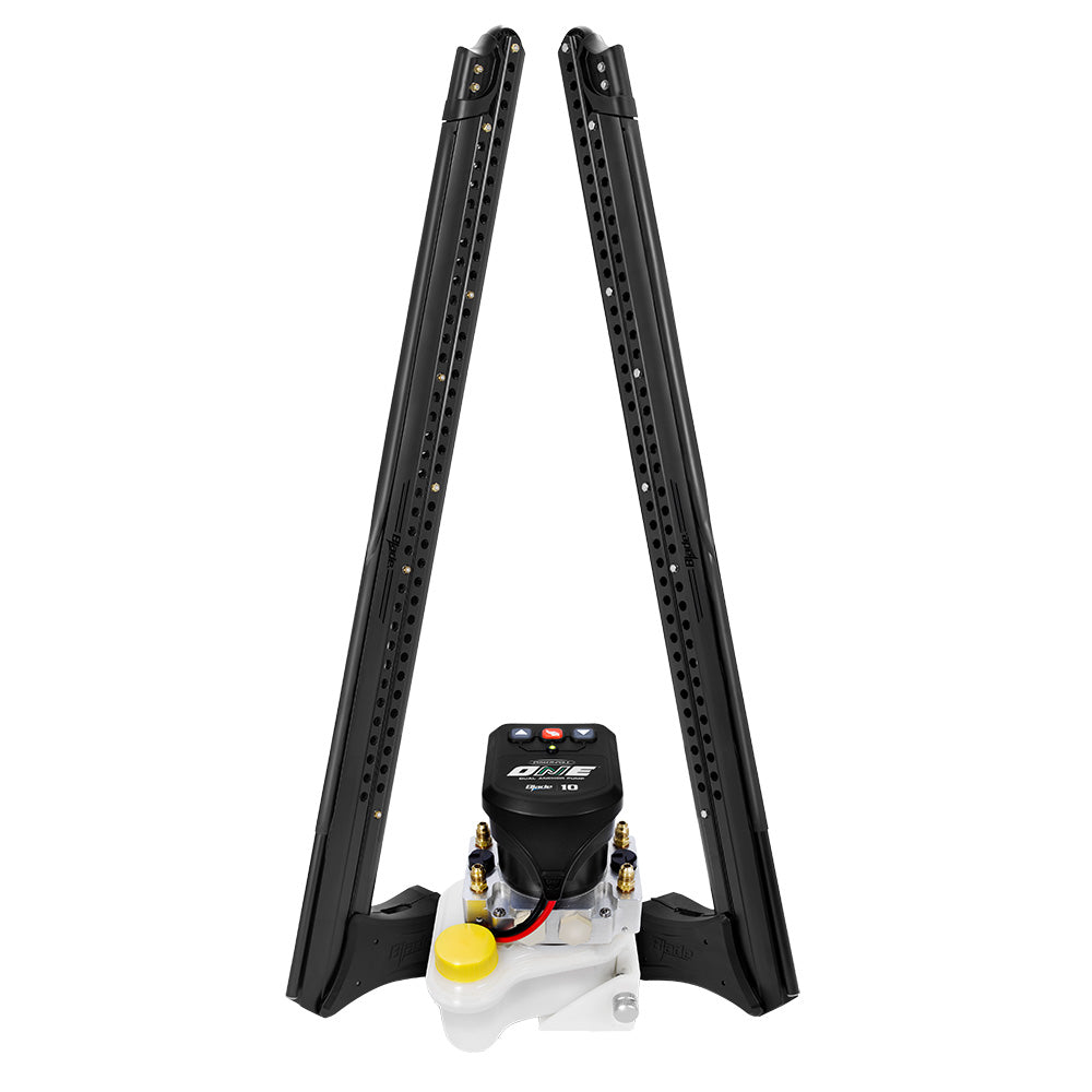 Power-Pole Blade ONE Pump BLS Shallow Water Anchor System - 10' - Dual Blade - Matte Black [PP-2-BLS-10-MB] - POSEIDON ELECTRONICS