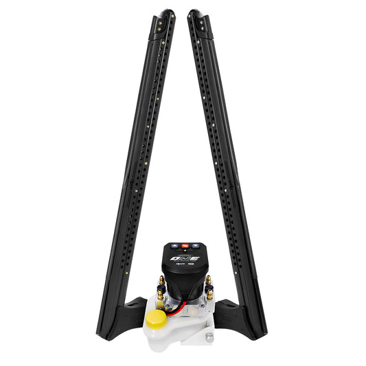 Power-Pole Blade ONE Pump BLS Shallow Water Anchor System - 10' - Dual Blade - Matte Black [PP-2-BLS-10-MB] - POSEIDON ELECTRONICS
