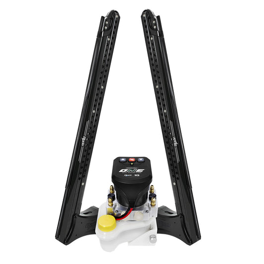 Power-Pole Blade ONE Pump BLS Shallow Water Anchor System - 8' - Dual Blade - Black [PP-2-BLS-8-BK] - POSEIDON ELECTRONICS