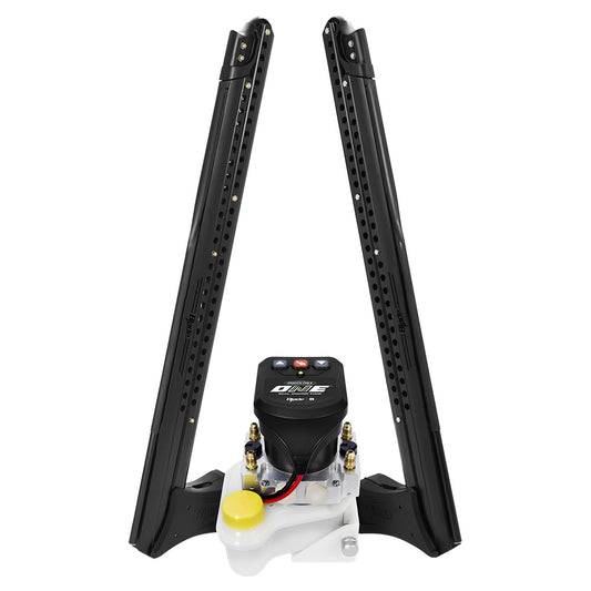 Power-Pole Blade ONE Pump BLS Shallow Water Anchor System - 8' - Dual Blade - Matte Black [PP-2-BLS-8-MB] - POSEIDON ELECTRONICS