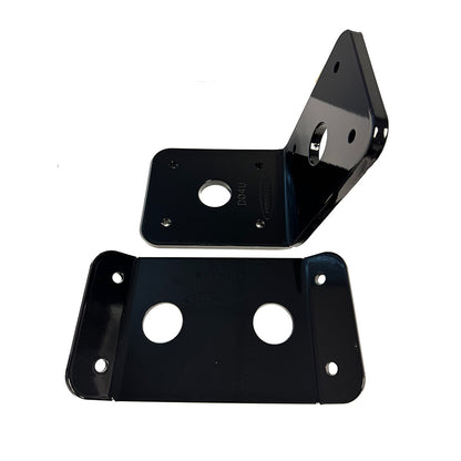 Power-Pole Deck Mount - 0" Setback - 6" Rise - Black [PKB-D-0-4-U-BK] - POSEIDON ELECTRONICS