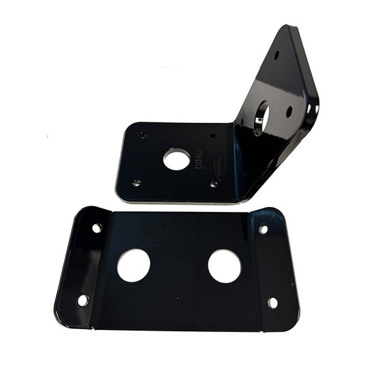 Power-Pole Deck Mount - 0" Setback - 6" Rise - Black [PKB-D-0-4-U-BK] - POSEIDON ELECTRONICS