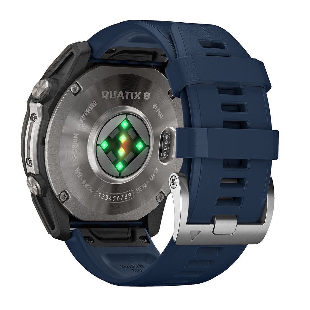 Garmin quatix 8 - 51mm AMOLED Marine GPS Smartwatch [010-02905-90] - POSEIDON ELECTRONICS