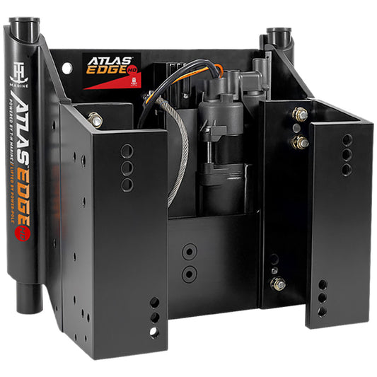 T-H Marine ATLAS EDGE 4" Set Back Hydraulic Jack Plate - Heavy Duty - Black [AHJE-4VHD-B-DP]