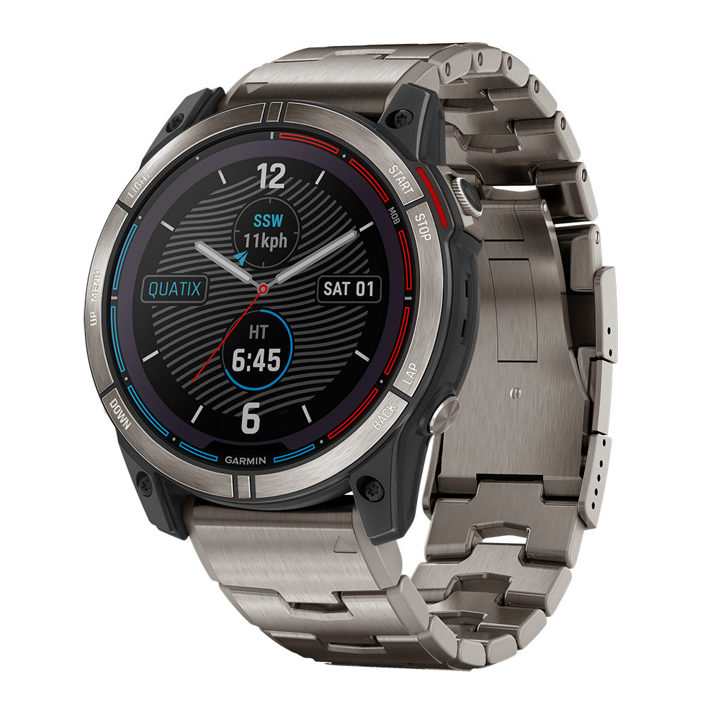 Garmin quatix 7 - Solar Edition Marine GPS Smartwatch w/Solar Charging [010-02541-60] - POSEIDON ELECTRONICS