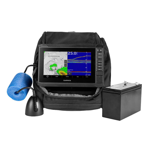 Garmin ECHOMAP UHD2 7" sv Ice Fishing Bundle w/ECHOMAP UHD2 73sv  GT10HN-IF Transducer [010-02684-35] - POSEIDON ELECTRONICS