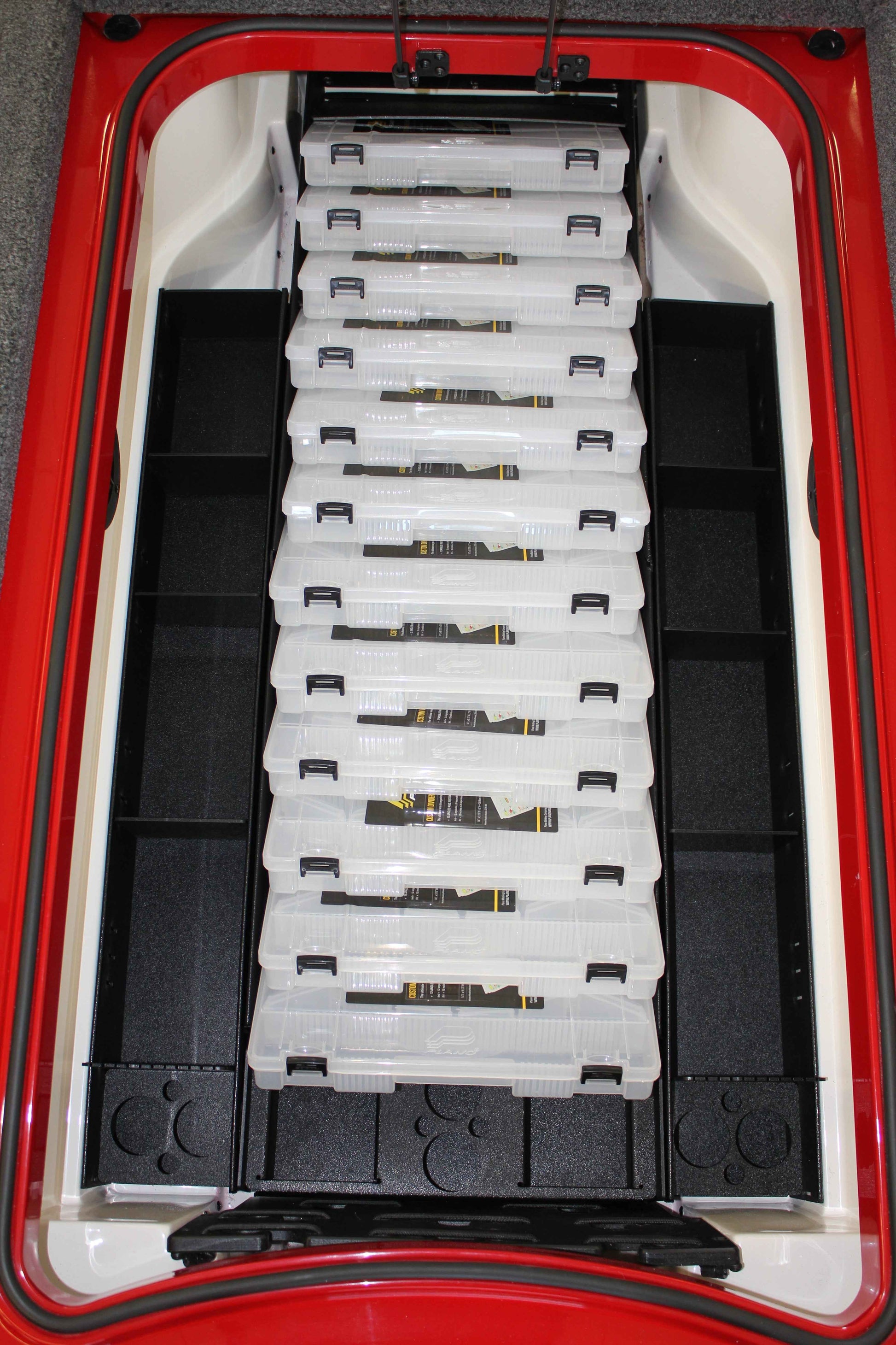 NPDRANG0005 2015-2021 Ranger®  Z521C/L ANGLED FRONT DECK CENTER COMPARTMENT TACKLE STORAGE TRAY SYSTEM