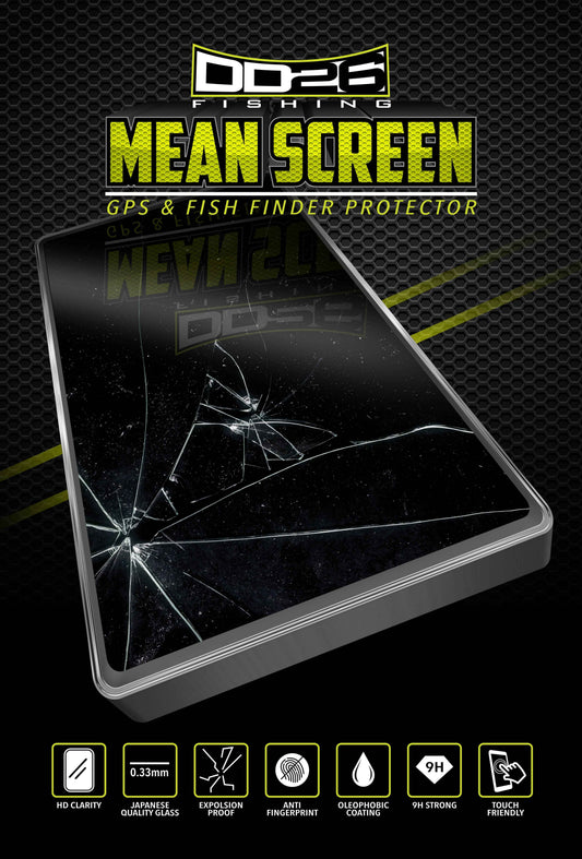 DD26 Fishing Mean Screen Anti Glare tempered glass that fits the Humminbird Helix 9 Gen 3 & 4 and Helix 8 all Gens
