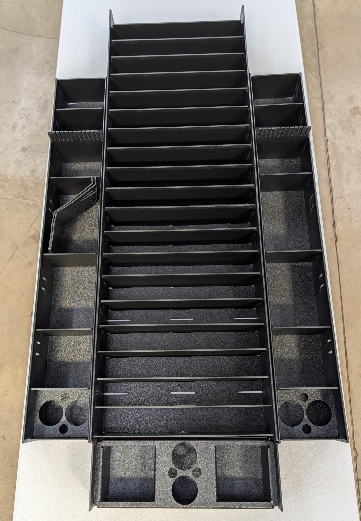 NPDRANG0028 2015-2021 Ranger® Z521 C/L   FRONT DECK CENTER COMPARTMENT TACKLE STORAGE TRAY SYSTEM