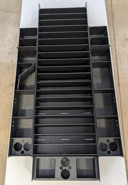 NPDRANG0028 2015-2021 Ranger® Z521 C/L   FRONT DECK CENTER COMPARTMENT TACKLE STORAGE TRAY SYSTEM